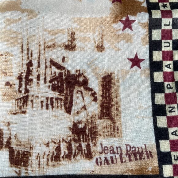 Vintage Jean Paul Gaultier Cotton Scarf - Rare Architectural Print - Picture 2 of 11